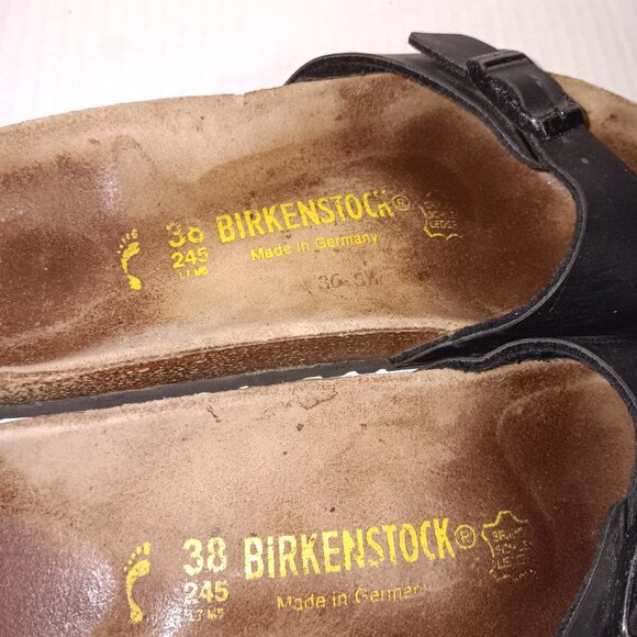 BIRKENSTOCK MADRID SINGLE BUCKLE SLIDE SANDALS - Picture 12 of 12